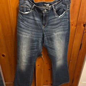 Levi's Denizen Dark Blue Denim Jeans size 18 (34x32)